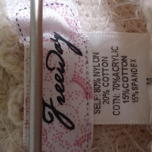 Women's Freeway butterfly poncho sweater cream gold Medium - Picture 6 of 8